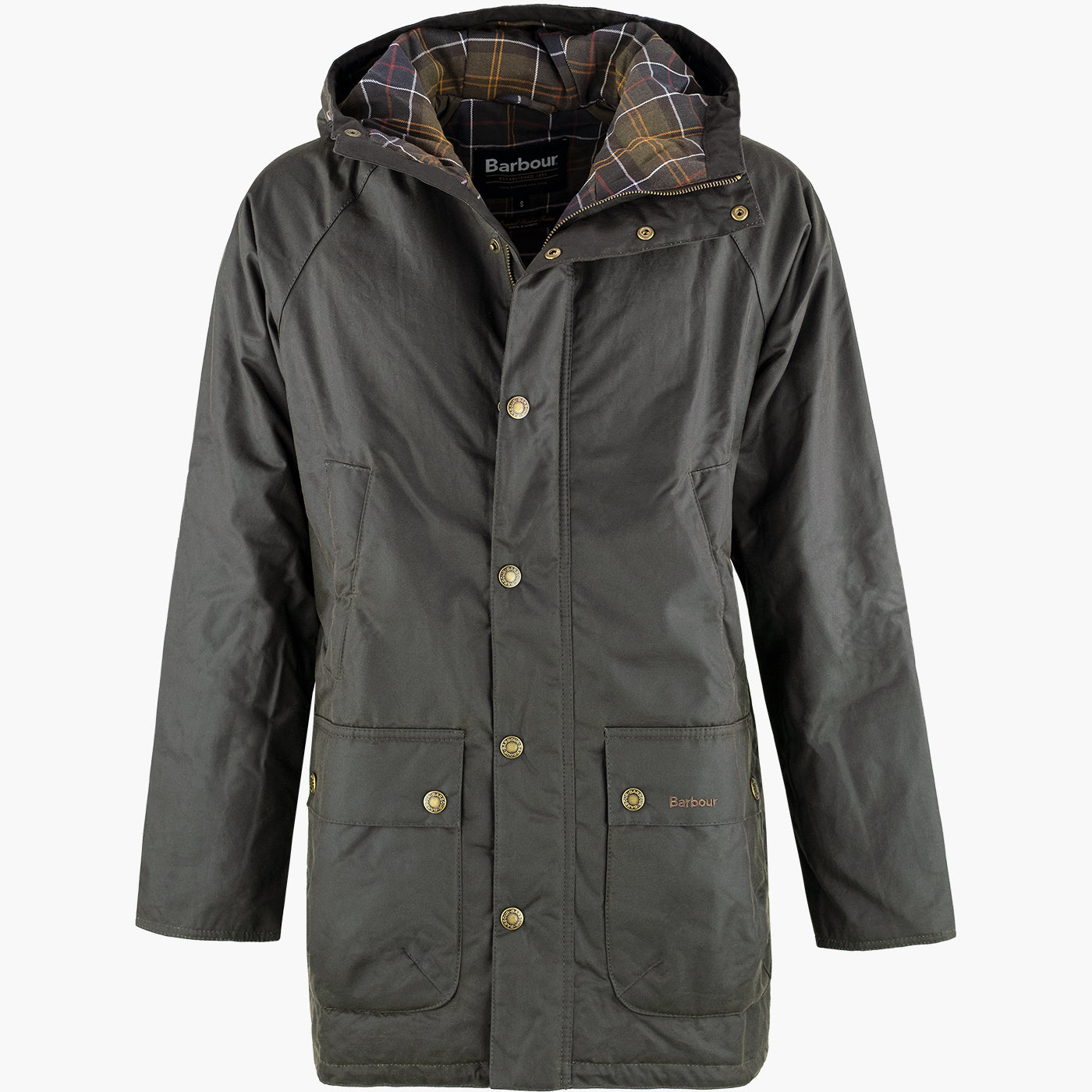 Giaccone Cerato BARBOUR Bedale Wax Parka Olive LATTANZI UOMO DONNA
