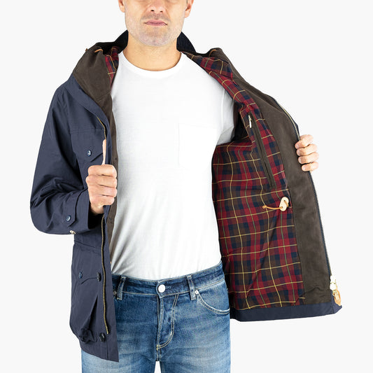 Giaccone Parka MANIFATTURA CECCARELLI Rain Weekender Coat 7070 DW Col. Blu Navy