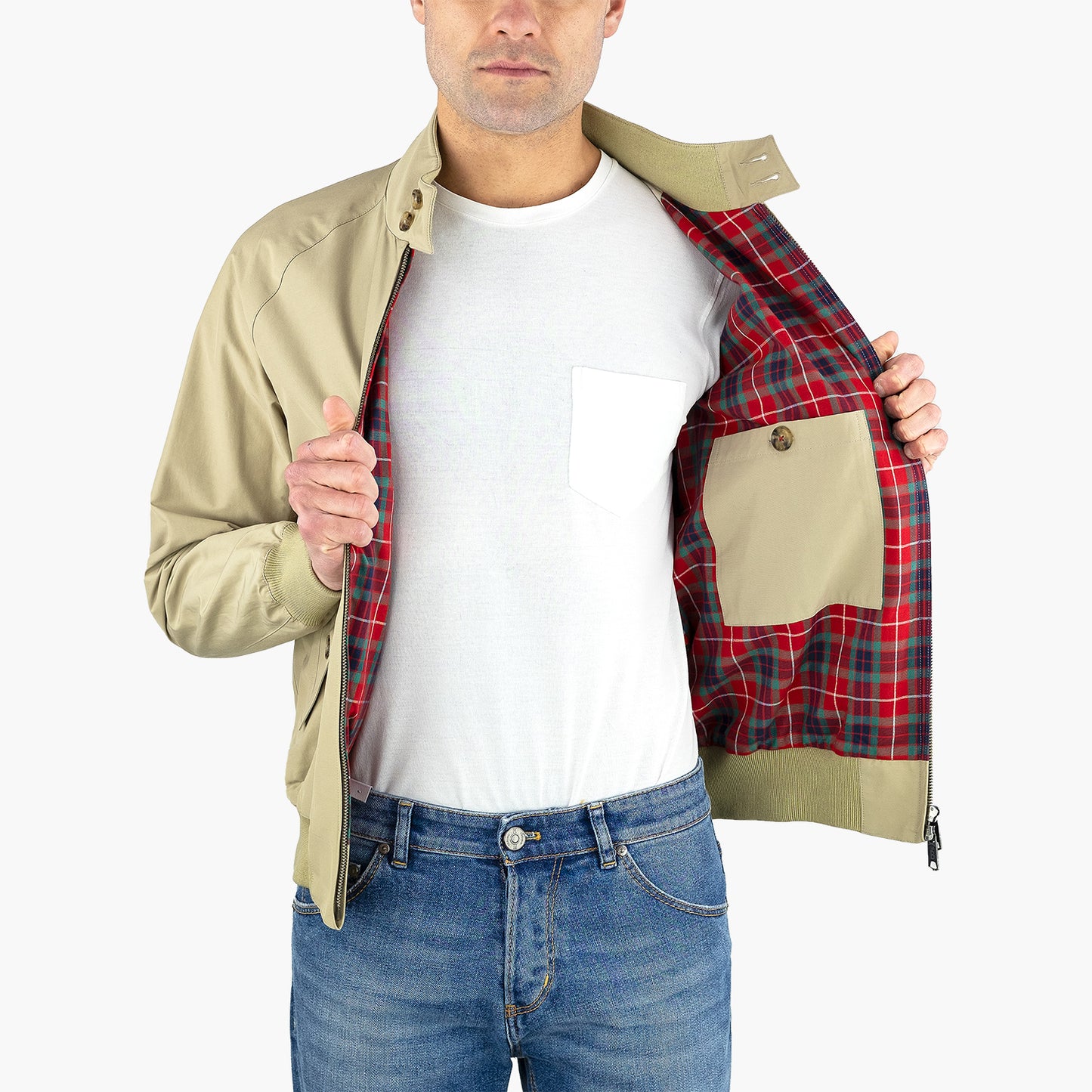 Giubbino BARACUTA G9 Harrington Jacket Natural