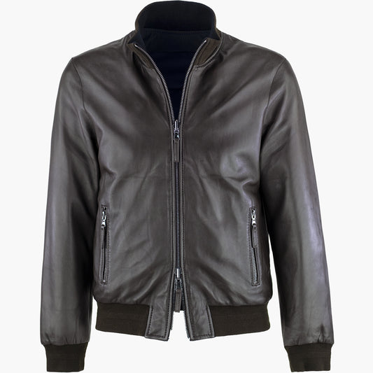 Giubbotto Reversibile THE JACK Derek Seamless Mat. Plongee Col. 06 Testa di Moro (Dark Brown)