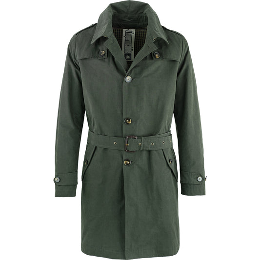 Impermeabile L'IMPERMEABILE Gilberto Peach Cot Verde Scuro