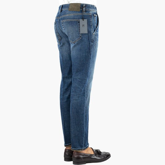 Jeans PT Torino Denim Indie Green Cast Stretch Tasca America Lavaggio Medio Scuro