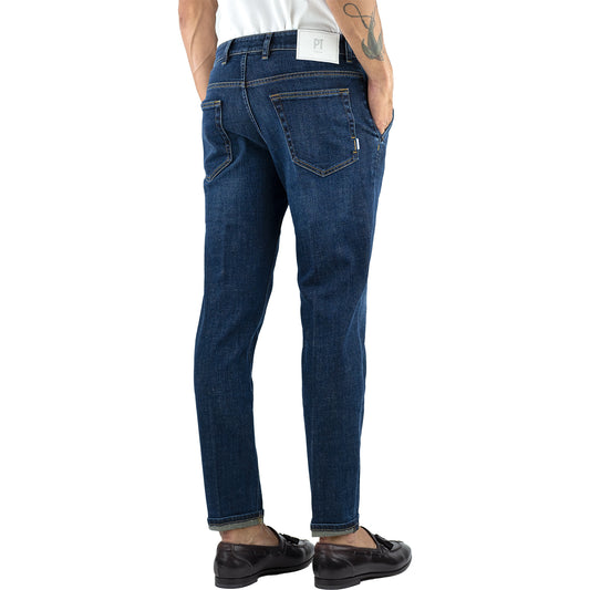 Jeans PT Torino Denim Indie Tasca America Lavaggio Medio Scuro