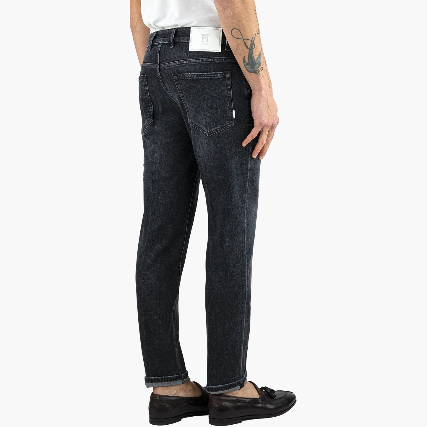 Jeans PT Torino Denim Reggae Stretch Nero Lavato