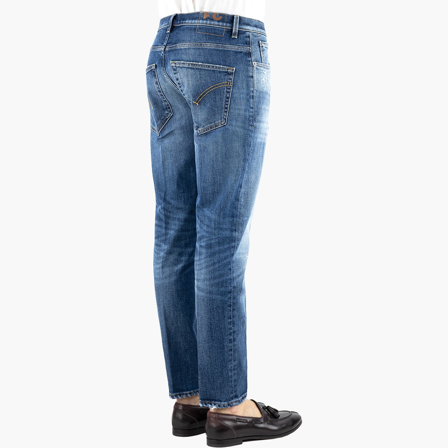 Jeans DONDUP Brighton UP434 DSE340U IM2 in Denim Stretch Micro Abrasioni Col. 800 Lavaggio Medio