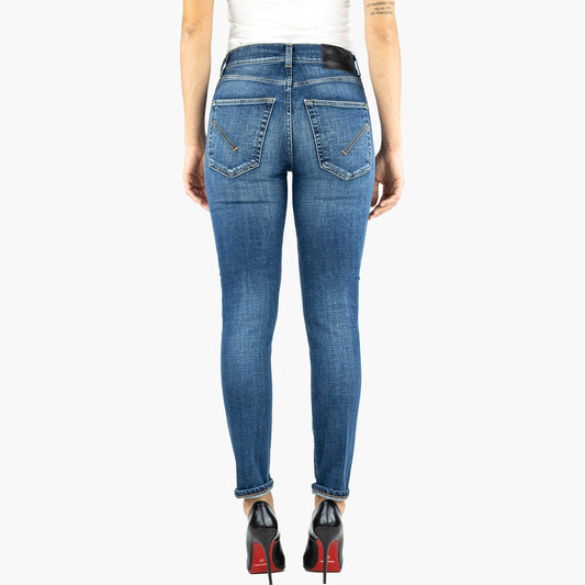 Jeans DONDUP Daila in Denim Stretch Organico Lavaggio Medio