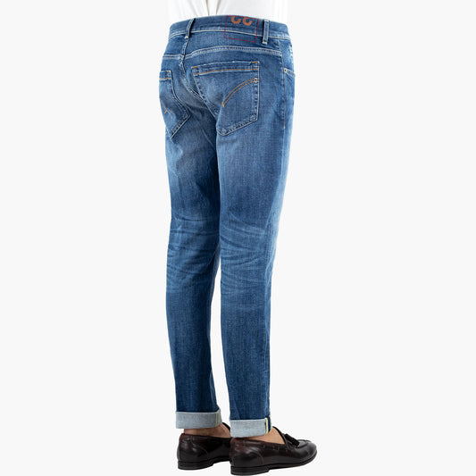 Jeans DONDUP George UP232 DSK297U J24 in Denim Stretch Organico Col. 800 Lavaggio Medio