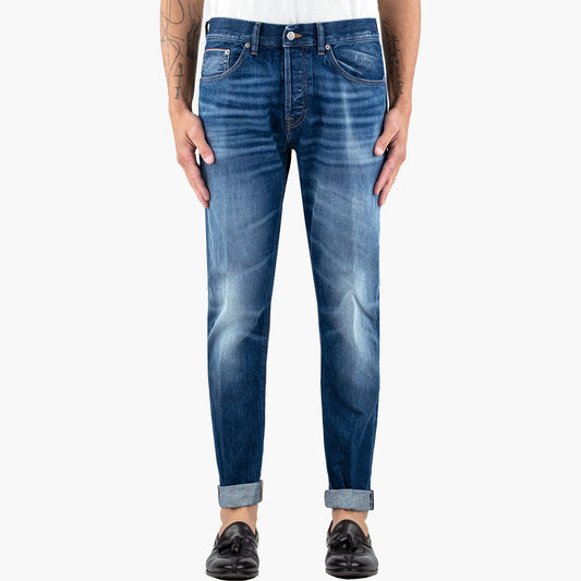 Jeans DONDUP Icon UP563 DF0299U LY6 in Puro Denim Selvedge Cimosato Col. 800 Lavaggio Medio