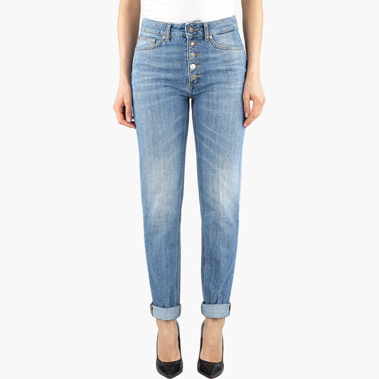 Jeans DONDUP Koons Gioiello 30 Inches in Puro Denim Lavaggio Medio Chiaro