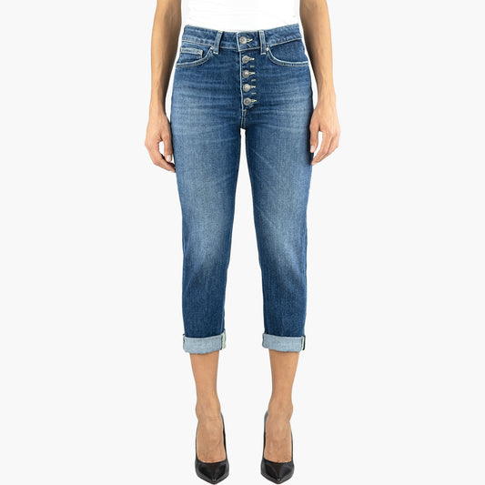 Jeans DONDUP Koons Gioiello in Denim Stretch Lavaggio Medio