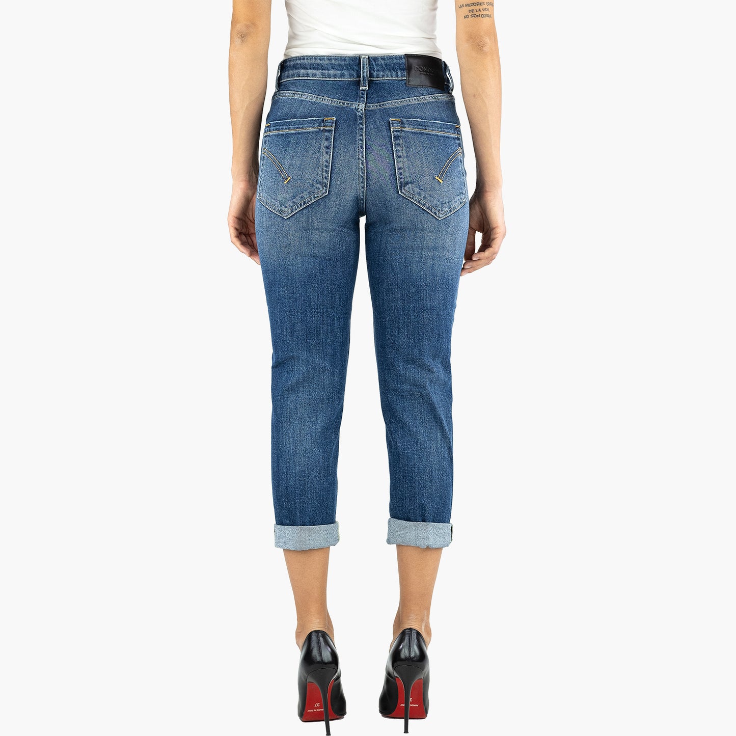 Jeans DONDUP Koons Gioiello in Denim Stretch Lavaggio Medio