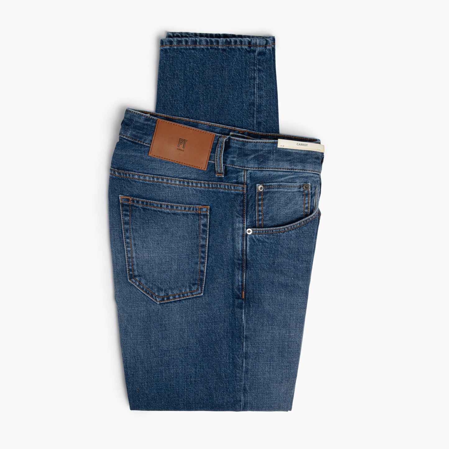 Jeans Uomo PT Torino Denim The Rebel Art. OA5110 Col. MI31 in Puro Denim Lavaggio Medio