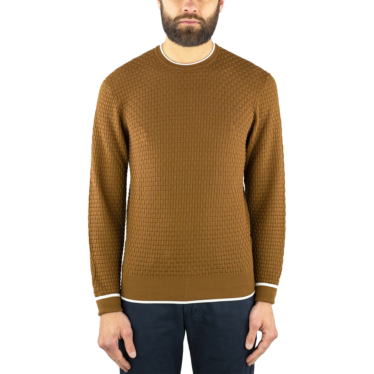 Maglia DRUMOHR in Cotone Intrecciato Nocciola