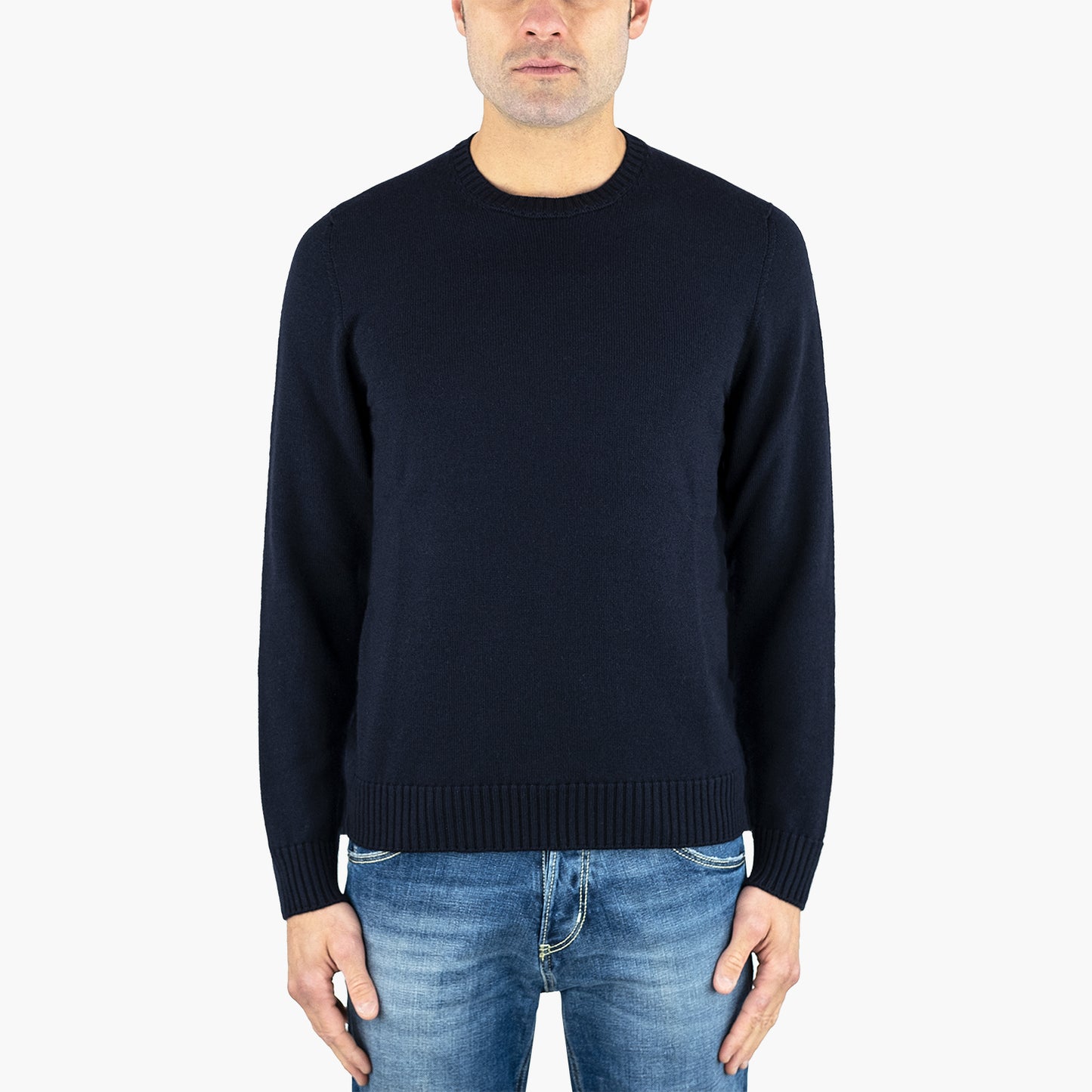 Maglia DRUMOHR in Pura Lama Merino Blu Navy 25