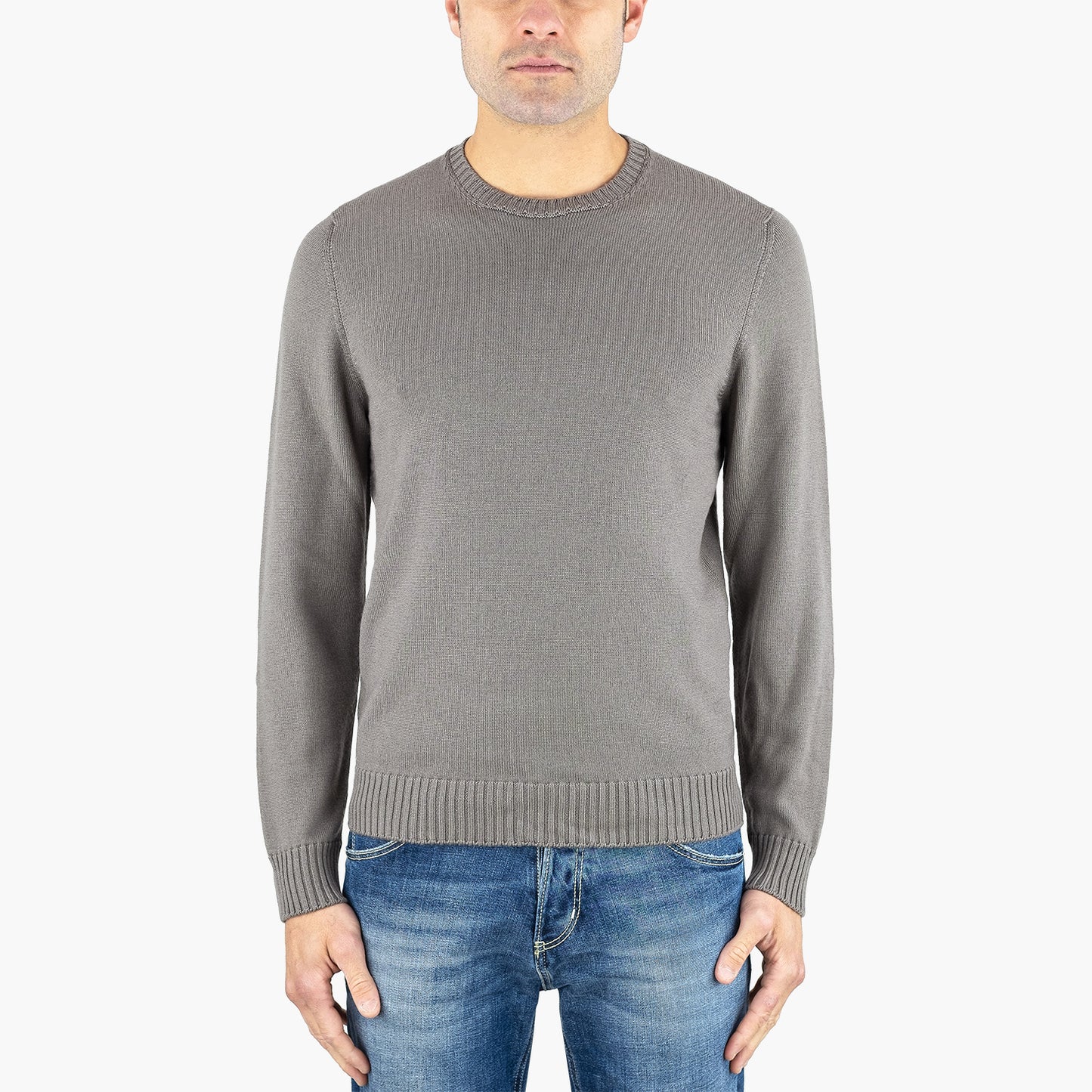 Maglia DRUMOHR in Pura Lana Merino Tortora 25