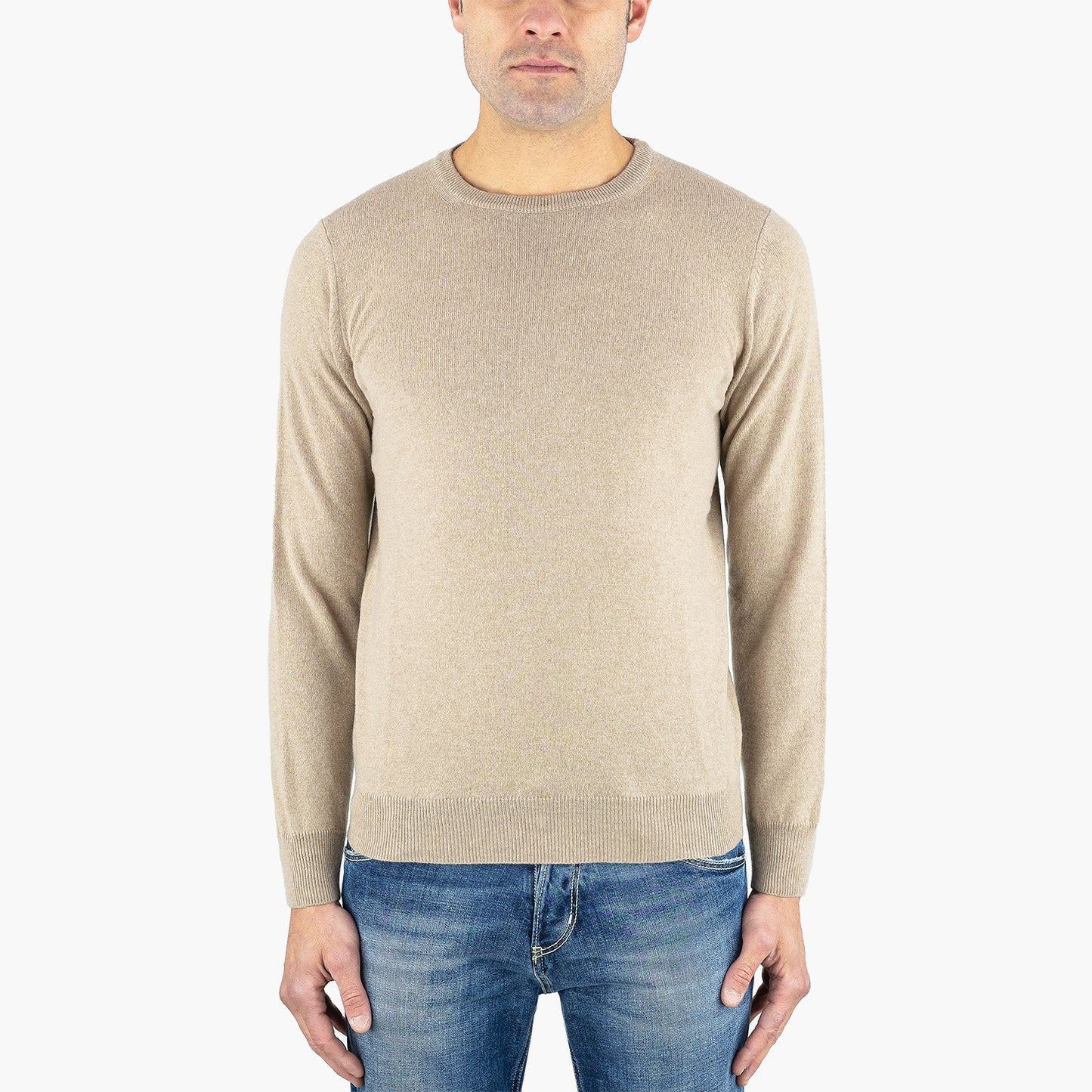 Maglia KANGRA in Puro Cachemire Beige