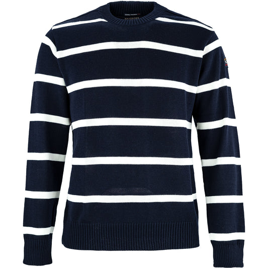 Maglia PAUL & SHARK in Lana Bretagne Righe Orizzontali Fondo Blu Navy
