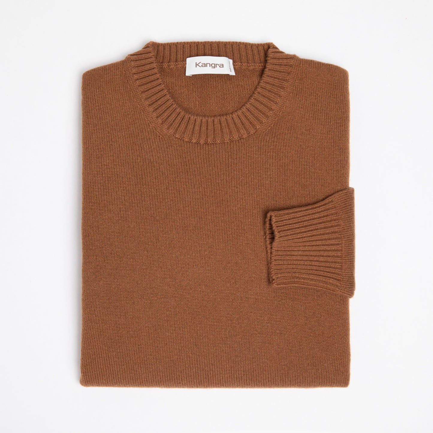 Maglia KANGRA in Lana e Cachemire Blu Nocciola