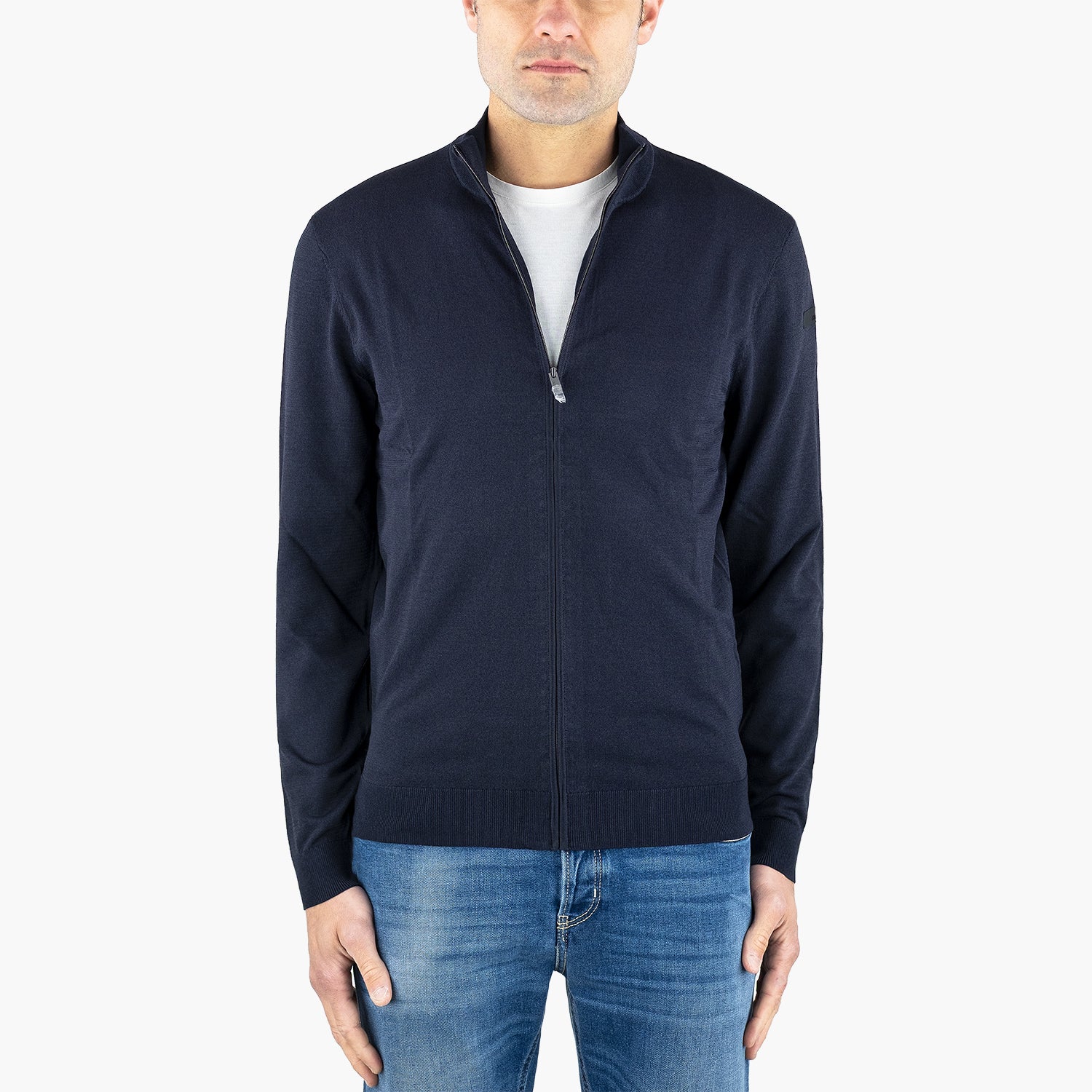 Maglia RRD Maxell Full Zip Knit Blue Black