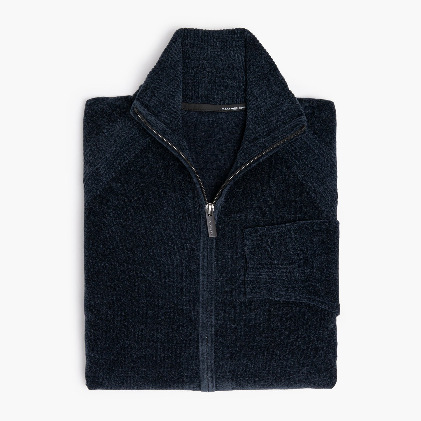 Maglia RRD Velvet Full Zip Knit W25134 Col. 60 Blue Black