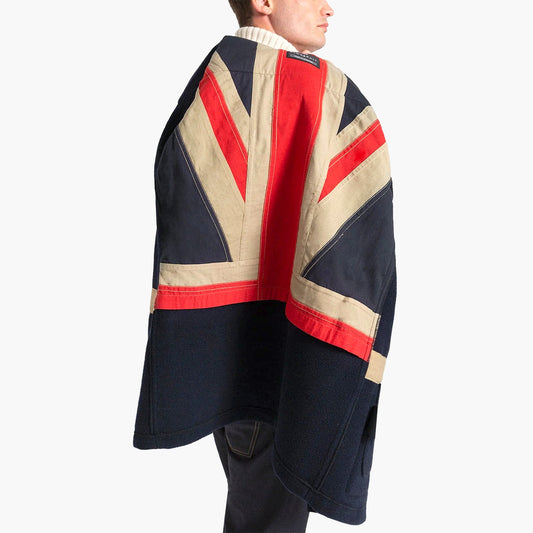 Montgomery GLOVERALL Union Jack Mont Cod. MS5005 Col. Blu Navy B2