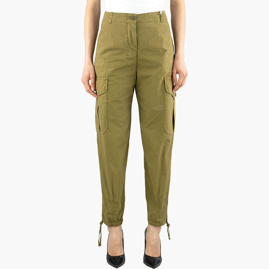 Pantalone Cargo ASPESI in Popeline di Cotone Militare