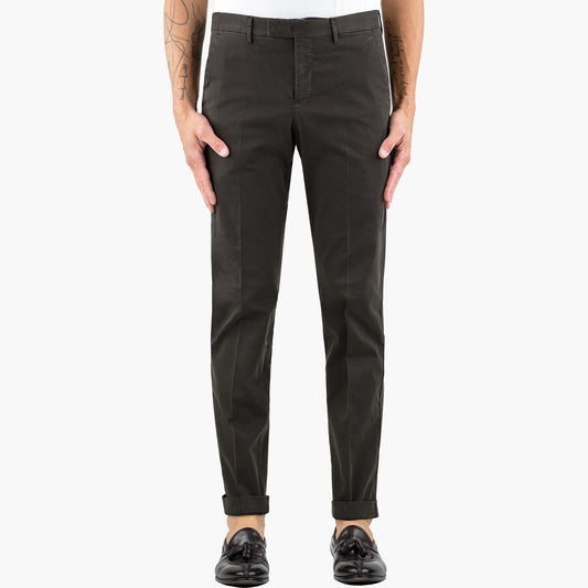 Pantalone PT Torino Master Art. NK20 in Gabardina di Cotone Stretch Col. Y191 Marrone