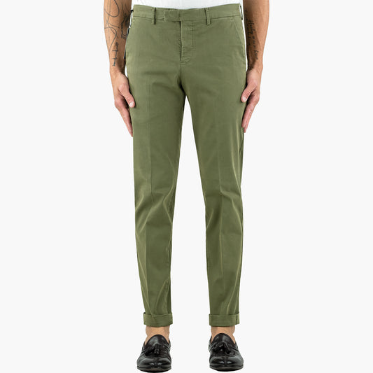 Pantalone PT Torino Master Art. NK20 in Gabardina di Cotone Stretch Col. Y492 Verde Bosco