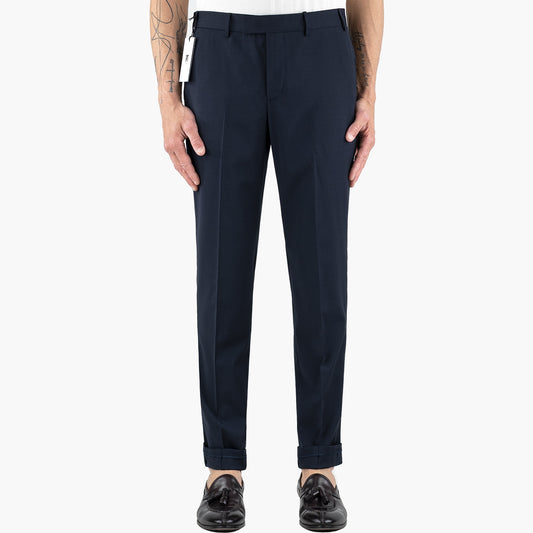 Pantalone PT Torino Master Travel in Lana Tecnica Washable Blu Navy