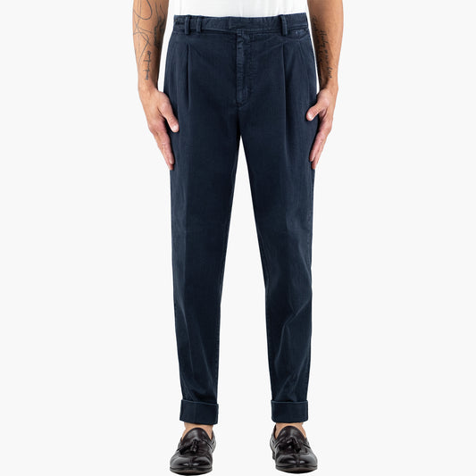 Pantalone PT Torino The Reporter Carrot Fit Art. TT03 in Cotone Tinto Capo Col. Y370 Blu Navy