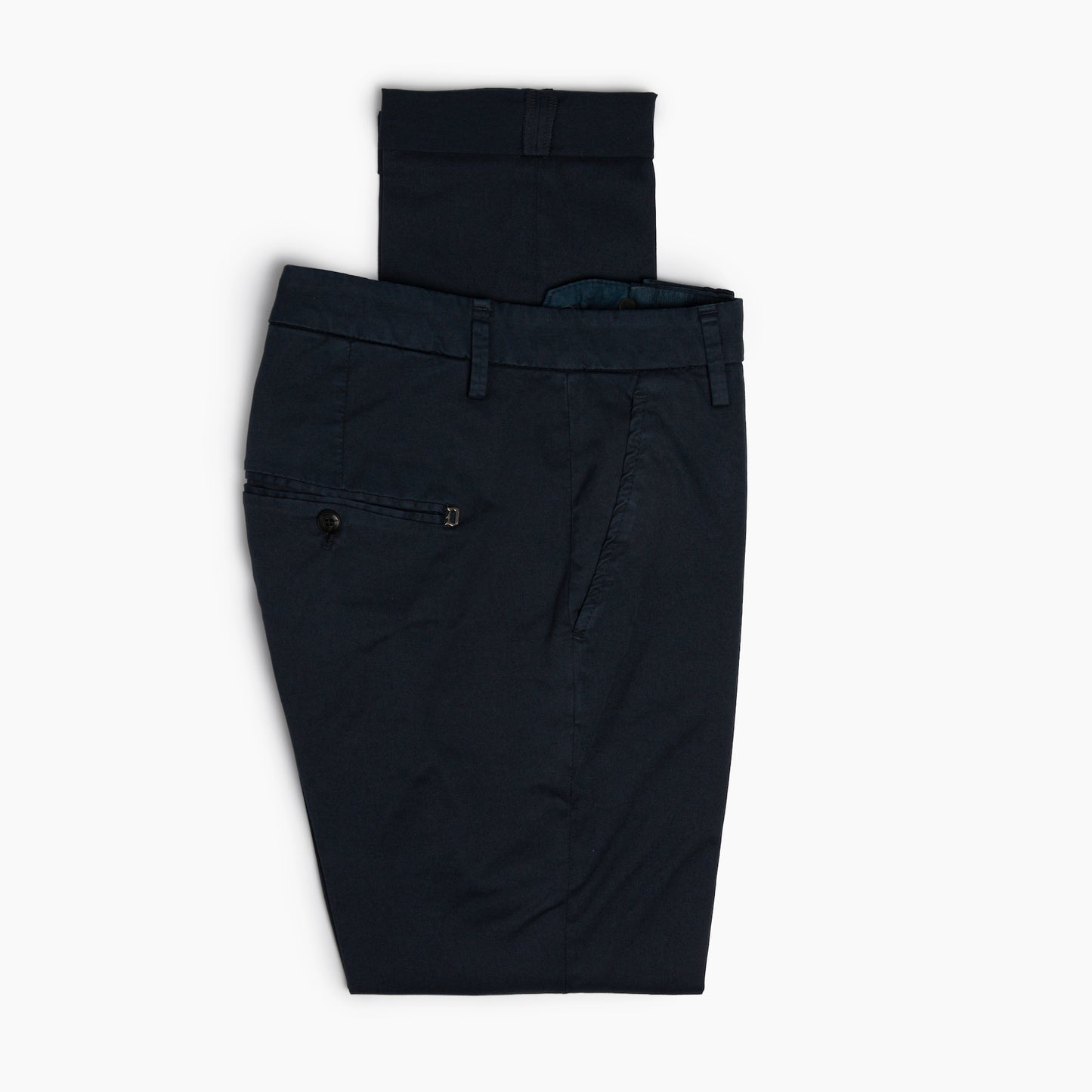Pantalone Uomo DONDUP Gaubert GS0096U in Gabardina Compact Stretch Col. 890 Blu Navy 2