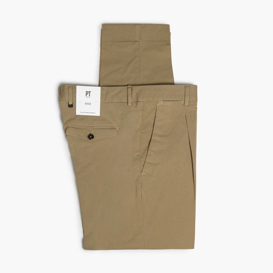 Pantalone Uomo PT Torino Edge Rebel Fit Art. NK30 Col. Y139 in Gabardina Stretch Nocciola