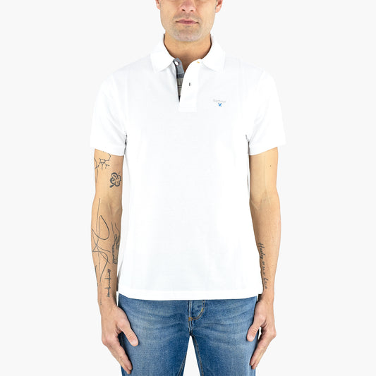 Polo BARBOUR Tartan Pique in Puro Cotone White Dress