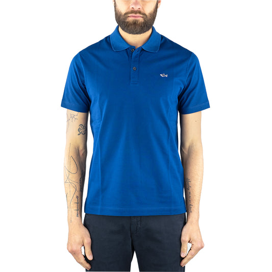Polo PAUL & SHARK in Cotone Organico Piqué Blu Royal