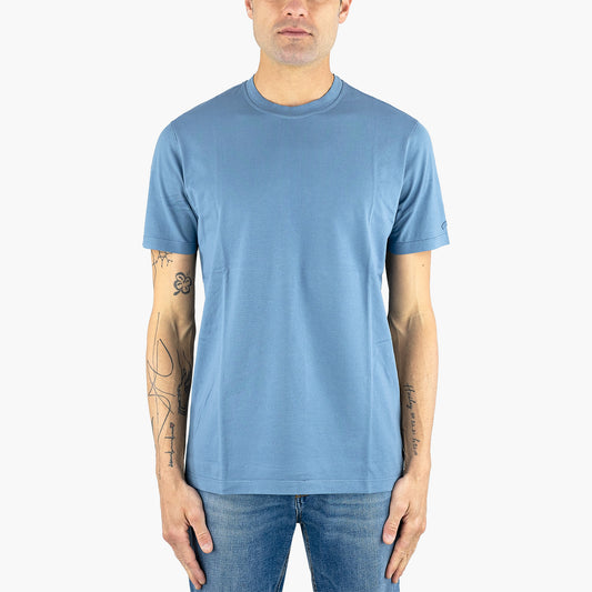 T-Shirt PAUL & SHARK in Jersey di Cotone Tinto Capo Avio