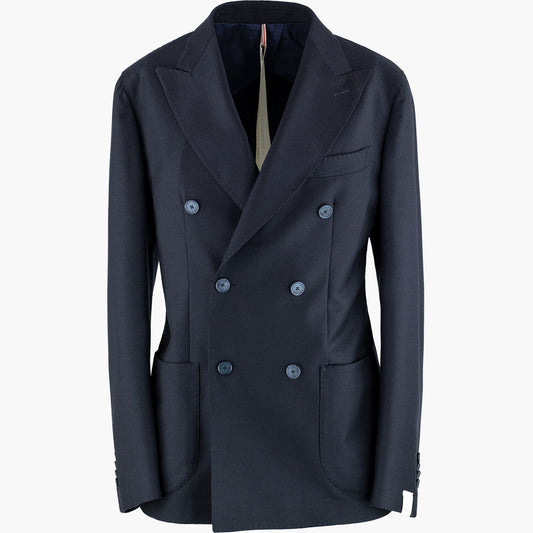 Abito Doppiopetto SANTANIELLO in Lana e Cashmere Blu Navy Col. 79B ART. E3402B.