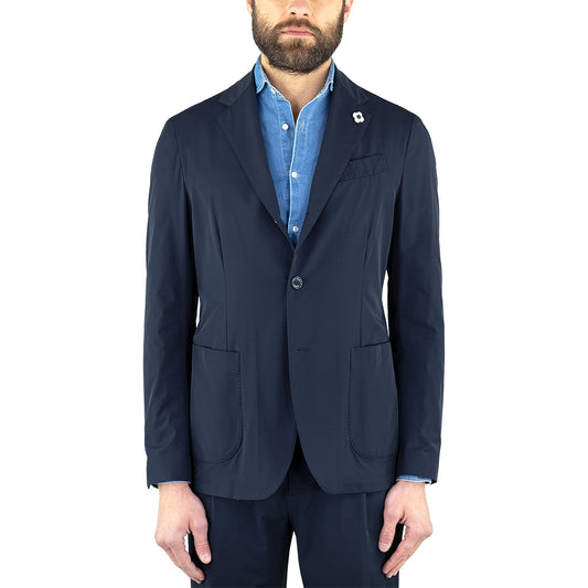 Abito LARDINI Easy Wear in Tessuto Tecnico Blu