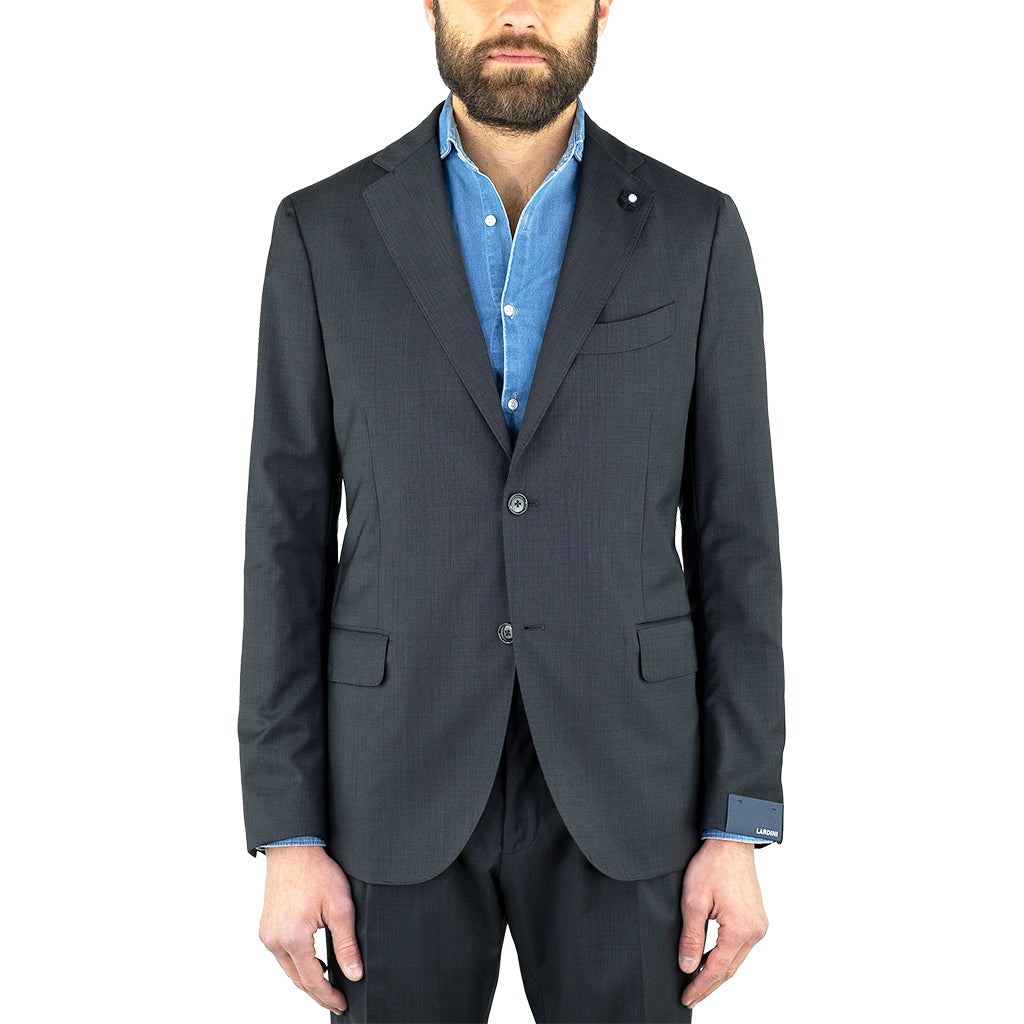 Abito LARDINI in Fresco Lana Grigio Scuro