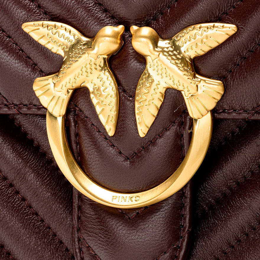 Borsa PINKO Love Lady Puff V Quilt Bordeaux