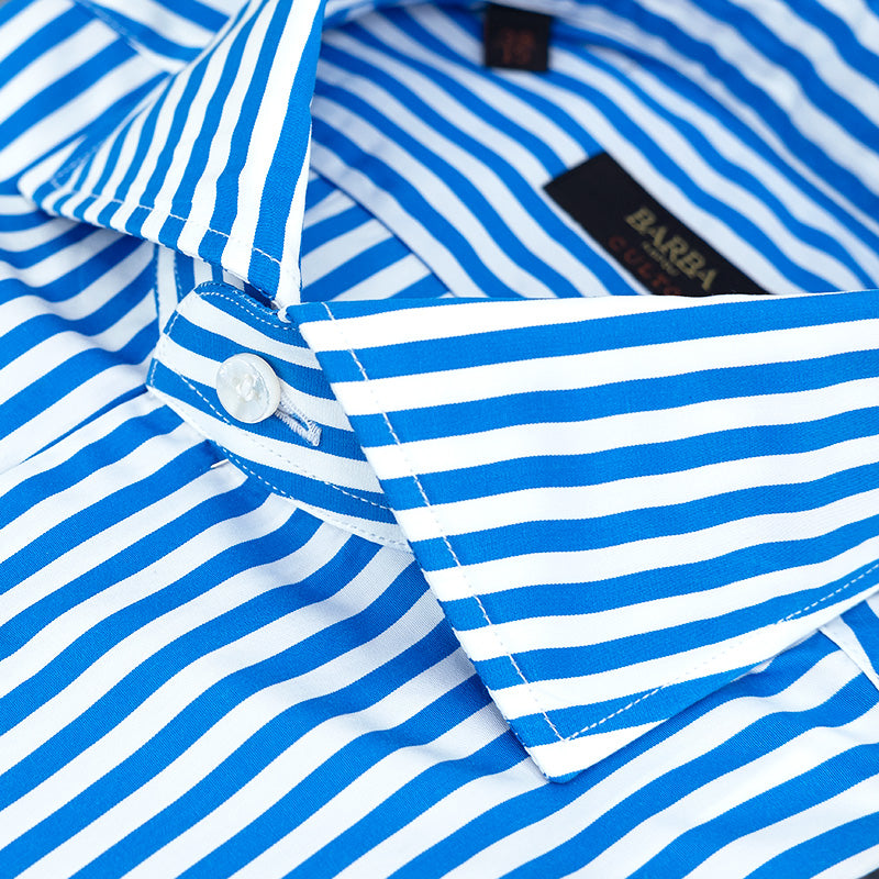 Camicia BARBA Napoli Culto Righe Bianco Azzurro