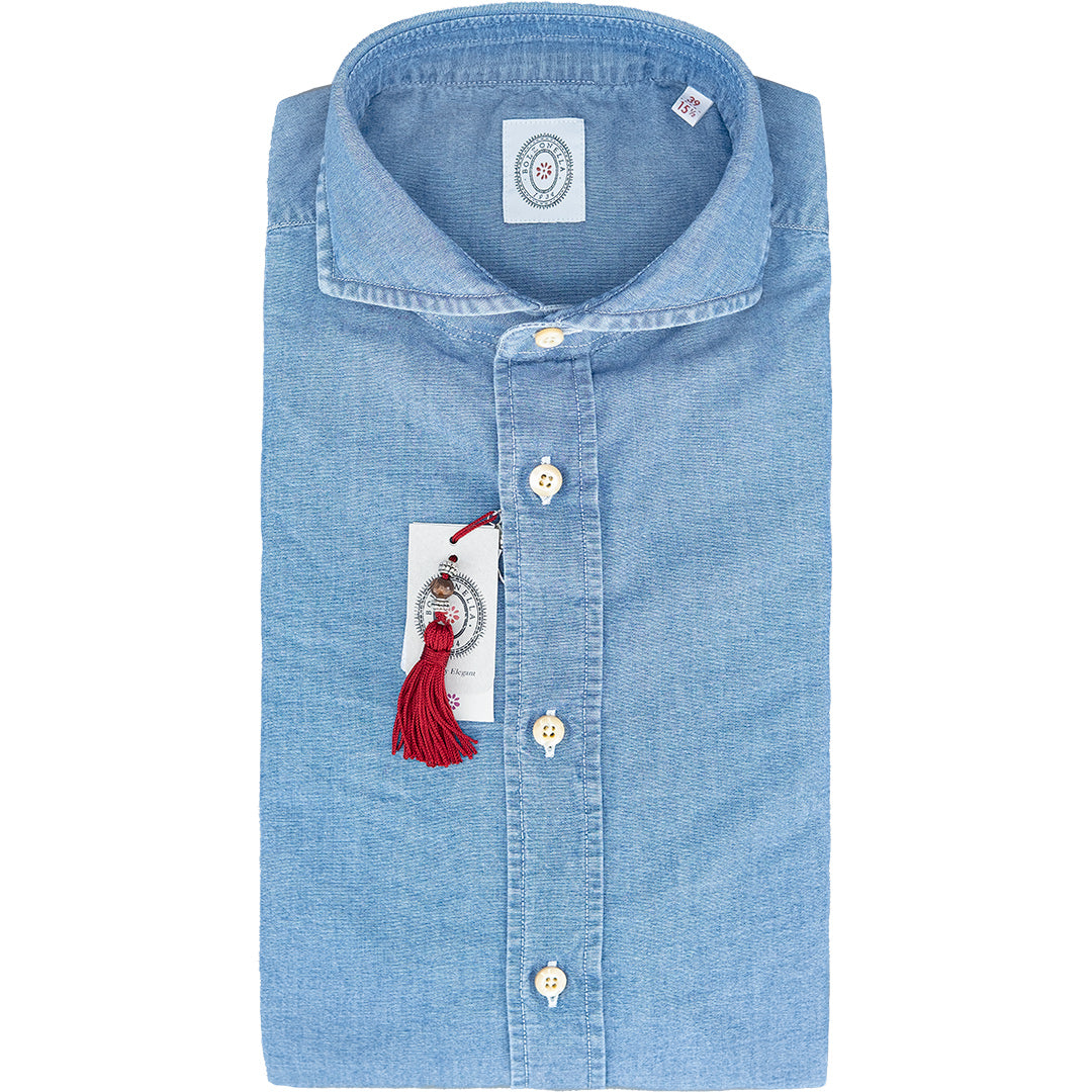 Camicia BOLZONELLA Buell in Cotone Chambray Denim