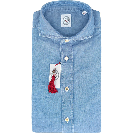 Camicia BOLZONELLA Buell in Cotone Chambray Denim