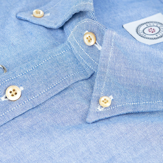 Camicia BOLZONELLA Buell in Cotone Oxford Celeste