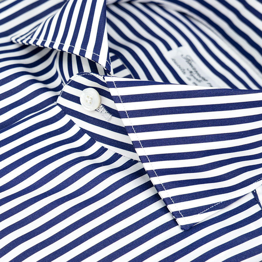 Camicia FINAMORE Milano Riga Bianco Blu