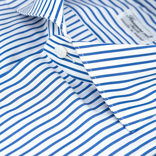 Camicia FINAMORE Milano Riga Bianco Blu