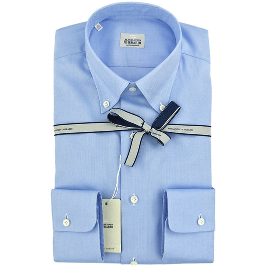 Camicia GHERARDI Button Down in Oxford Celeste