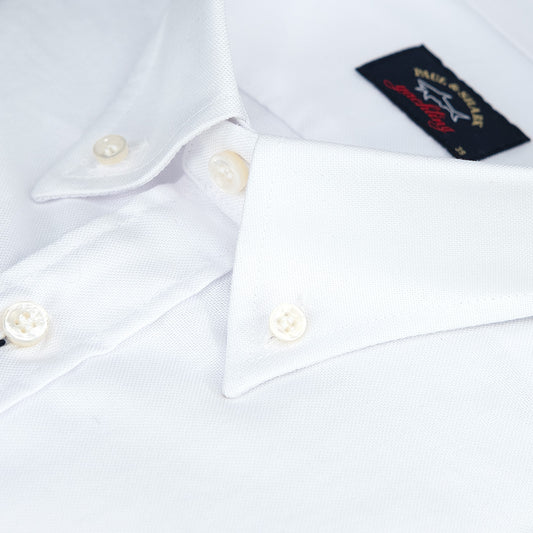 Camicia PAUL & SHARK Button Down in Cotone Organico Bianca