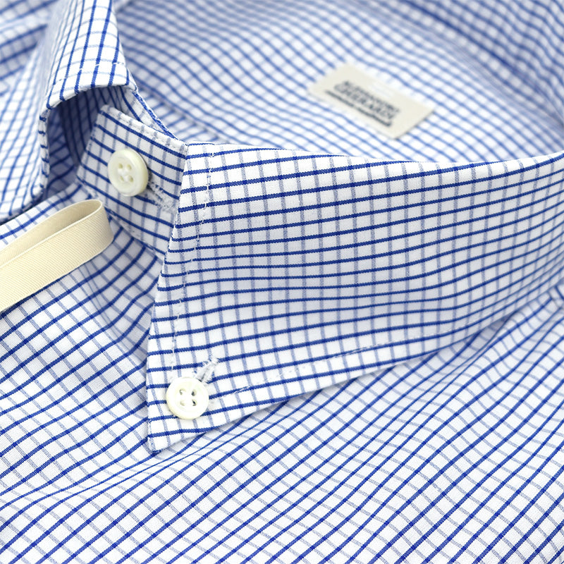 Camicia GHERARDI Quadretti Bianco Blu