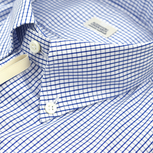 Camicia GHERARDI Quadretti Bianco Blu