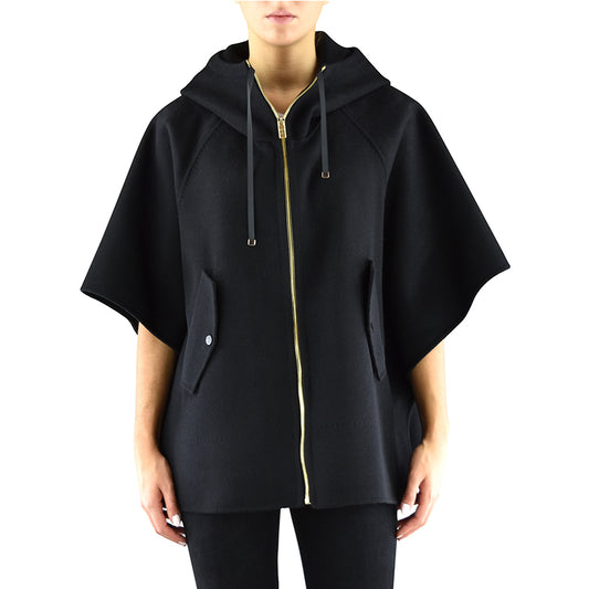 Cappa TWINSET PA8261 Nera con Cappuccio